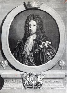 James Douglas, 2nd Duke of Queensberry, engraved by Louis du Guernier II